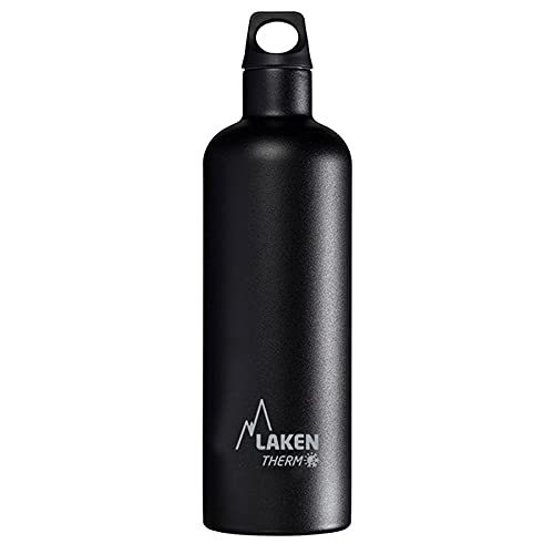 Laken Trinkflasche Futura Schmal, Black, 0.75 Liter, TE7N Laken Trinkflasche Futura Schmal, Black, 0.75 Liter, TE7N von Laken
