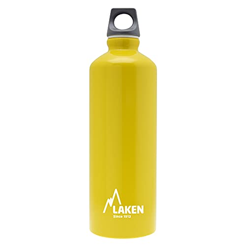 Laken Futura Alu Trinkflasche Schmale Öffnung Schraubdeckel mit Schlaufe 0,75L, Gelb Laken Futura Alu Trinkflasche Schmale Öffnung Schraubdeckel mit Schlaufe 0,75L, Gelb von Laken