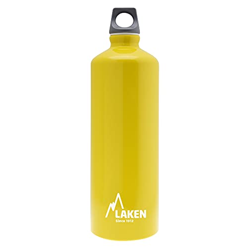 Laken Futura Alu Trinkflasche Schmale Öffnung Schraubdeckel mit Schlaufe 1L, Gelb Laken Futura Alu Trinkflasche Schmale Öffnung Schraubdeckel mit Schlaufe 1L, Gelb von Laken