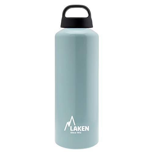 Laken Classic Alu Trinkflasche Weite Öffnung Schraubdeckel mit Schlaufe, BPA frei Aluminiumtrinkflasche, 750ml, Hellblau Laken Classic Alu Trinkflasche Weite Öffnung Schraubdeckel mit Schlaufe, BPA frei Aluminiumtrinkflasche, 750ml, Hellblau von Laken