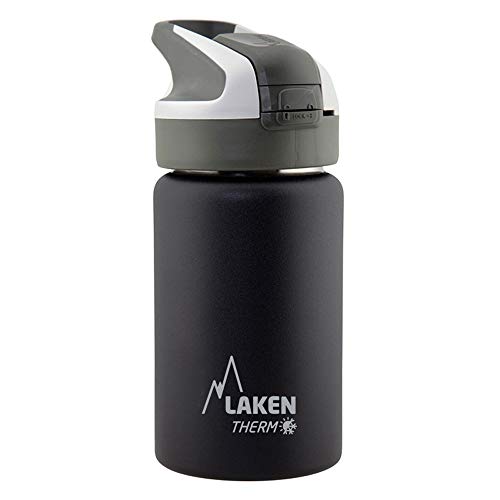 Laken Unisex – Erwachsene Thermoskanne-TS3N Thermoskanne, Schwarz, 18/8-0.35L von Laken