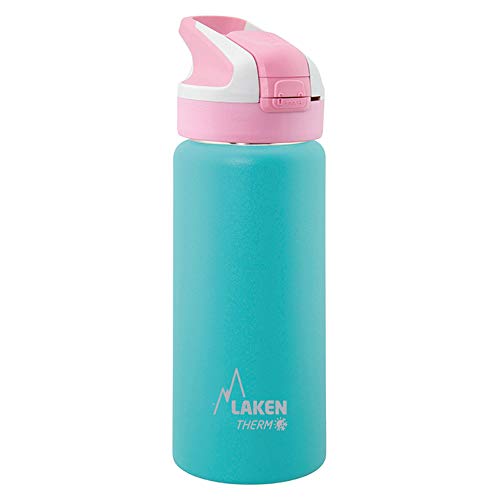 Laken Unisex – Erwachsene Thermoskanne-TS5VT Thermoskanne, Türkis, 18/8-0.50L von Laken