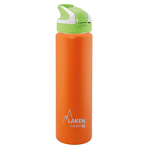 Laken Unisex – Erwachsene Thermoskanne-TS7O Thermoskanne, Orange, 18/8-0.75L von Laken