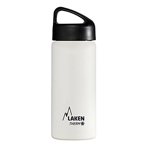 Laken Unisex – Erwachsene Thermoskanne-TA5B Thermoskanne, Weiß, 18/8-0.5L von Laken