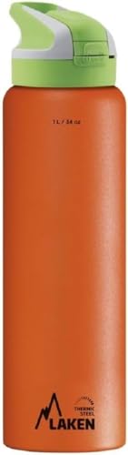 Laken Unisex – Erwachsene Thermoskanne-TS10O Thermoskanne, Orange, 18/8-1L Laken Unisex – Erwachsene Thermoskanne-TS10O Thermoskanne, Orange, 18/8-1L von Laken
