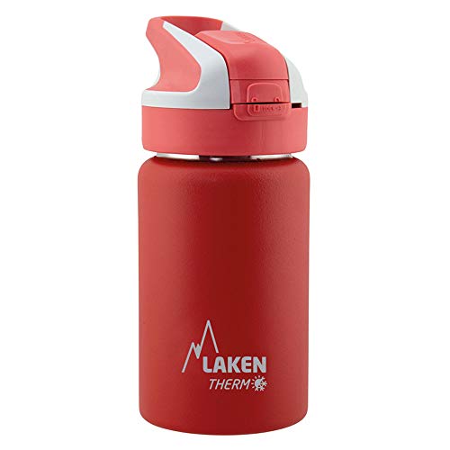 Laken Unisex – Erwachsene Thermoskanne-TS3R Thermoskanne, Rot, 18/8-0.35L von Laken