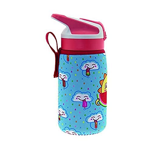 Laken Unisex Jugend Tritan junior mit Summitverschluß 0,45 l und NeoprencoverFreskito Tritanflasche, hellblau, 0.45 Laken Unisex Jugend Tritan junior mit Summitverschluß 0,45 l und NeoprencoverFreskito Tritanflasche, hellblau, 0.45 von Laken