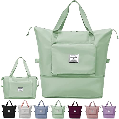 Faltbare Reisetasche mit großem Fassungsvermögen, tragbar, faltbar, leicht, wasserdicht, Oxford-Gewebe, Reisetasche, für erweiterbaren Wochenendsport, Fitnessstudio, Urlaub, grün, L, Modern Faltbare Reisetasche mit großem Fassungsvermögen, tragbar, faltbar, leicht, wasserdicht, Oxford-Gewebe, Reisetasche, für erweiterbaren Wochenendsport, Fitnessstudio, Urlaub, grün, L, Modern von Lalagouk
