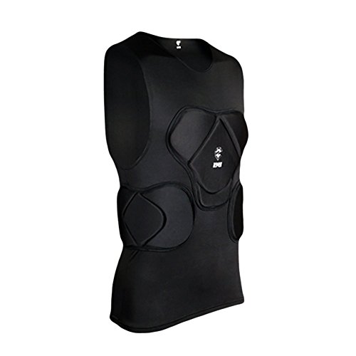 Lalander Protektorenshirt Protektoren Weste Gepolstert Sportanzug/Schutz Bekleidung für Fußball Basketball Paintball Kampfsport Rugby Lalander Protektorenshirt Protektoren Weste Gepolstert Sportanzug/Schutz Bekleidung für Fußball Basketball Paintball Kampfsport Rugby von Lalander