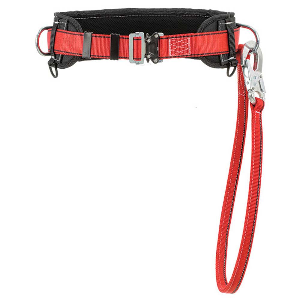 Lalizas Fireman Belt With Restraint Lanyard Rot von Lalizas