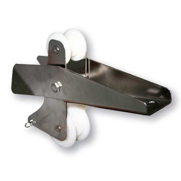Lalizas Hinged Bow Roller Pulley Schwarz Lalizas Hinged Bow Roller Pulley Schwarz von Lalizas
