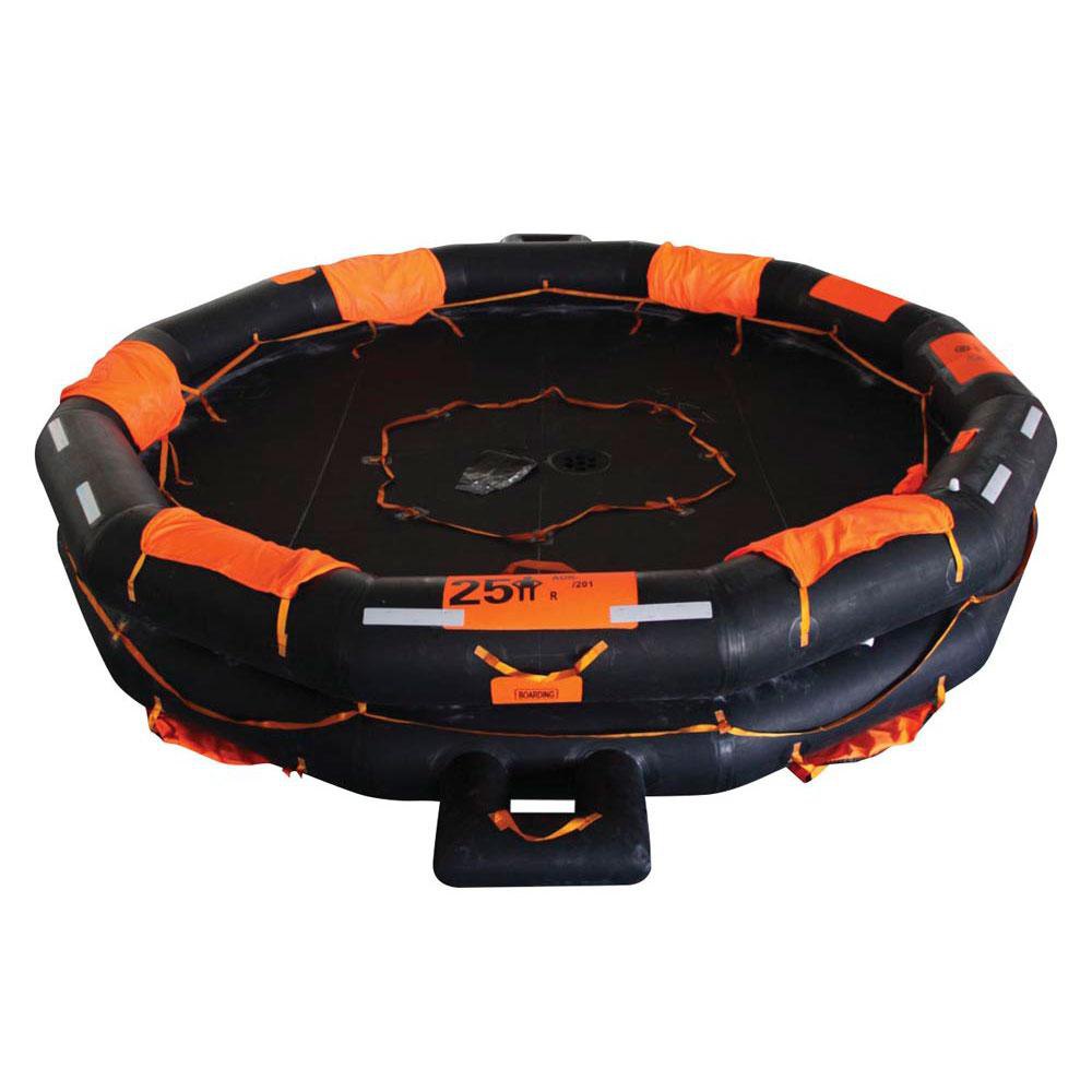 Lalizas Liferaft Oceano Open Reversible Canister Schwarz 50 Places von Lalizas