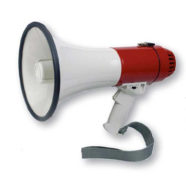 Lalizas Megaphone Rot,Weiß with Siren 20W Lalizas Megaphone Rot,Weiß with Siren 20W von Lalizas
