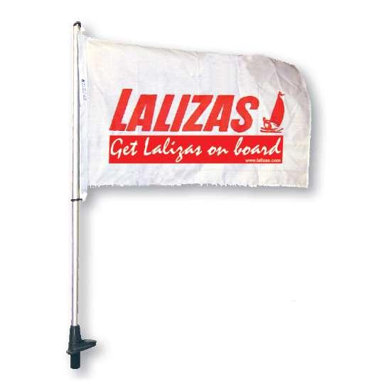 Lalizas Plug In Pole Flag Rot,Weiß 100 cm Lalizas Plug In Pole Flag Rot,Weiß 100 cm von Lalizas