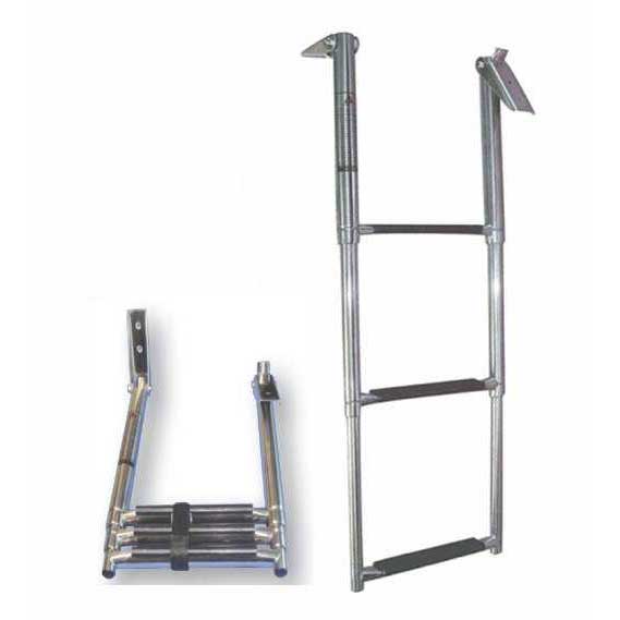 Lalizas Stainless Steel Telescopic Ladder Silber 3 Steps Lalizas Stainless Steel Telescopic Ladder Silber 3 Steps von Lalizas