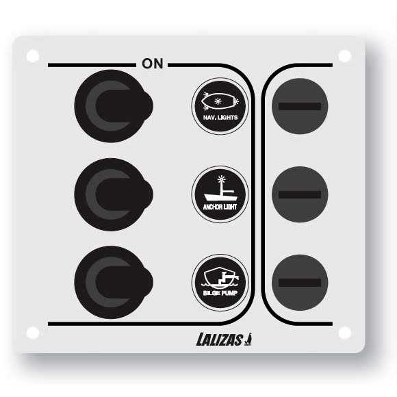 Lalizas Waterproof Switch Sp Economy Panel Schwarz 3 Lalizas Waterproof Switch Sp Economy Panel Schwarz 3 von Lalizas