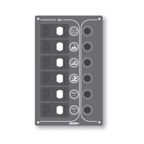 Lalizas Waterproof Switch Sp Offshore Panel Grau 6 Lalizas Waterproof Switch Sp Offshore Panel Grau 6 von Lalizas