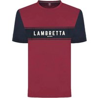 Lambretta Burgundy Herren T-Shirt SS9819-BURG/NAVY Lambretta Burgundy Herren T-Shirt SS9819-BURG/NAVY von Lambretta