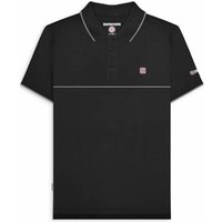 Lambretta Chest Stripe Herren Polo-Shirt SS1225-BLK/GRY von Lambretta