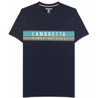 Lambretta Chest Stripe Herren T-Shirt SS0157-NVY Lambretta Chest Stripe Herren T-Shirt SS0157-NVY von Lambretta