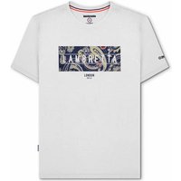 Lambretta Paisley Box Herren T-Shirt SS1015-WHITE von Lambretta