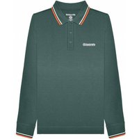 Lambretta Twin Tipped Herren Langarm Polo-Shirt SS3224-TG/W/BO von Lambretta