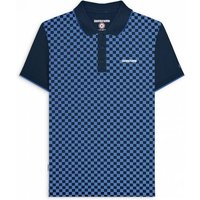 Lambretta Two Tone Herren Polo-Shirt SS1224-NAVY von Lambretta