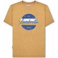 Lambretta Vintage Print Herren T-Shirt SS1010-SAND von Lambretta
