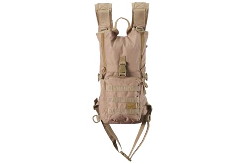 Lancer Tactical Leichter Trinkrucksack aus Nylon, ideal für EDM-Musikfestivals, Wandern, Laufen, Radfahren, Airsoft, Jagd und Klettern (Coyote Brown, Einheitsgröße) von Lancer Tactical