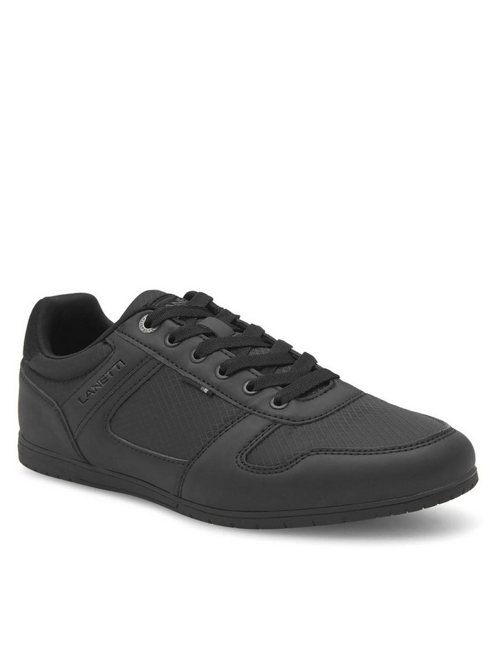 Lanetti Lanetti Sneakers Herren MP07-181068-04 Schwarz Sneaker von Lanetti