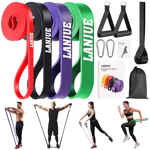 4 Stück Resistance Bands, Widerstandsbänder Fitnessbänder Set Gymnastikband Gummiband Sport für Krafttraining Powerlifting Yoga Fitness Bodybuilding 4 Stück Resistance Bands, Widerstandsbänder Fitnessbänder Set Gymnastikband Gummiband Sport für Krafttraining Powerlifting Yoga Fitness Bodybuilding von Lanjue