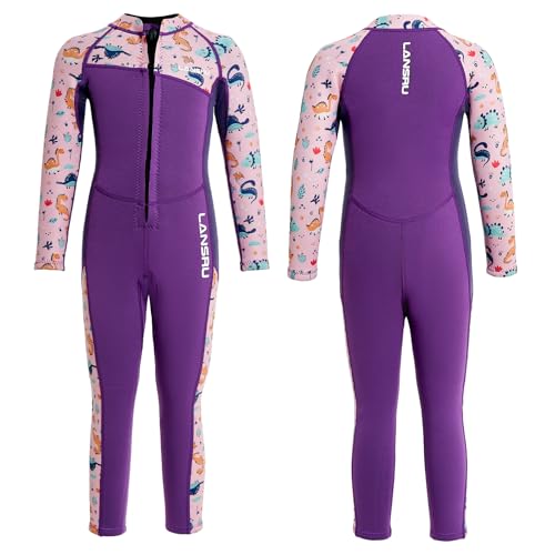 Lansru Neoprenanzug Kinder in 3MM, UPF50+ Neopren Lang Schutz vor Sonnenbrand, bequemer Frontreißverschluss, perfekt für Schwimmkurse Lansru Neoprenanzug Kinder in 3MM, UPF50+ Neopren Lang Schutz vor Sonnenbrand, bequemer Frontreißverschluss, perfekt für Schwimmkurse von Lansru