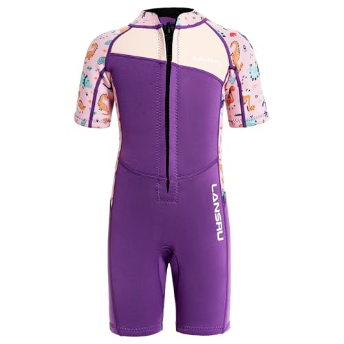 Lansru Kinder Neoprenanzug - 2,5 mm Kurzer Neoprenanzug, aufgerüstetes SCR-Neopren, sichereres Material, UV-Schutz, Frontreißverschluss für Schwimmunterricht, warmhalten in kaltem Wasser. Lansru Kinder Neoprenanzug - 2,5 mm Kurzer Neoprenanzug, aufgerüstetes SCR-Neopren, sichereres Material, UV-Schutz, Frontreißverschluss für Schwimmunterricht, warmhalten in kaltem Wasser. von Lansru