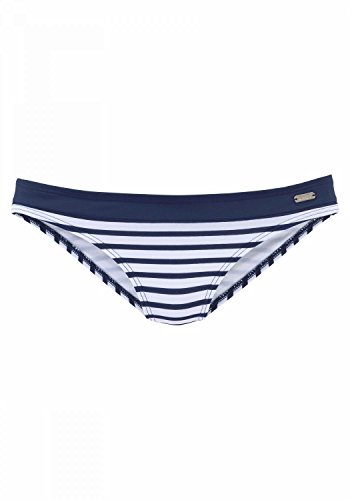 Venice Beach LM exkl. Sport Bikini-Hose normal White-Navy-s - 44 Venice Beach LM exkl. Sport Bikini-Hose normal White-Navy-s - 44 von Lascana