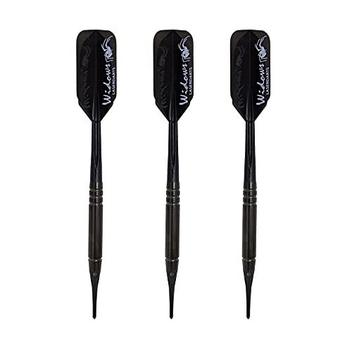 Black Widow Dartpfeile mit weicher Spitze, 16 g von Laserdarts