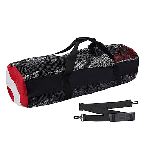 Laspi Netz-Duffels Tauchtasche, Tauchausrüstung, faltbare Tauchtasche mit Reißverschlüssen, robuste Netztasche für Tauchsport von Laspi