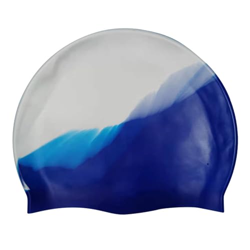 Wasserdichte, flexible Silikon-Pool-Mütze, Haarschutz, Schwimmbad, Schwimmhut, Kopfbedeckung für Erwachsene, Teenager, Kinder, Silikon-Bademütze von Laspi