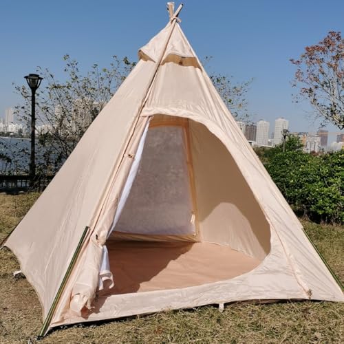 Outdoor 1-2 Personen Tipi-Zelt für Camping-Pyramidenzelt für Familiengarten Indoor Adult Indian TEIPEE Zelt zum Spielen Outdoor 1-2 Personen Tipi-Zelt für Camping-Pyramidenzelt für Familiengarten Indoor Adult Indian TEIPEE Zelt zum Spielen von Latourreg