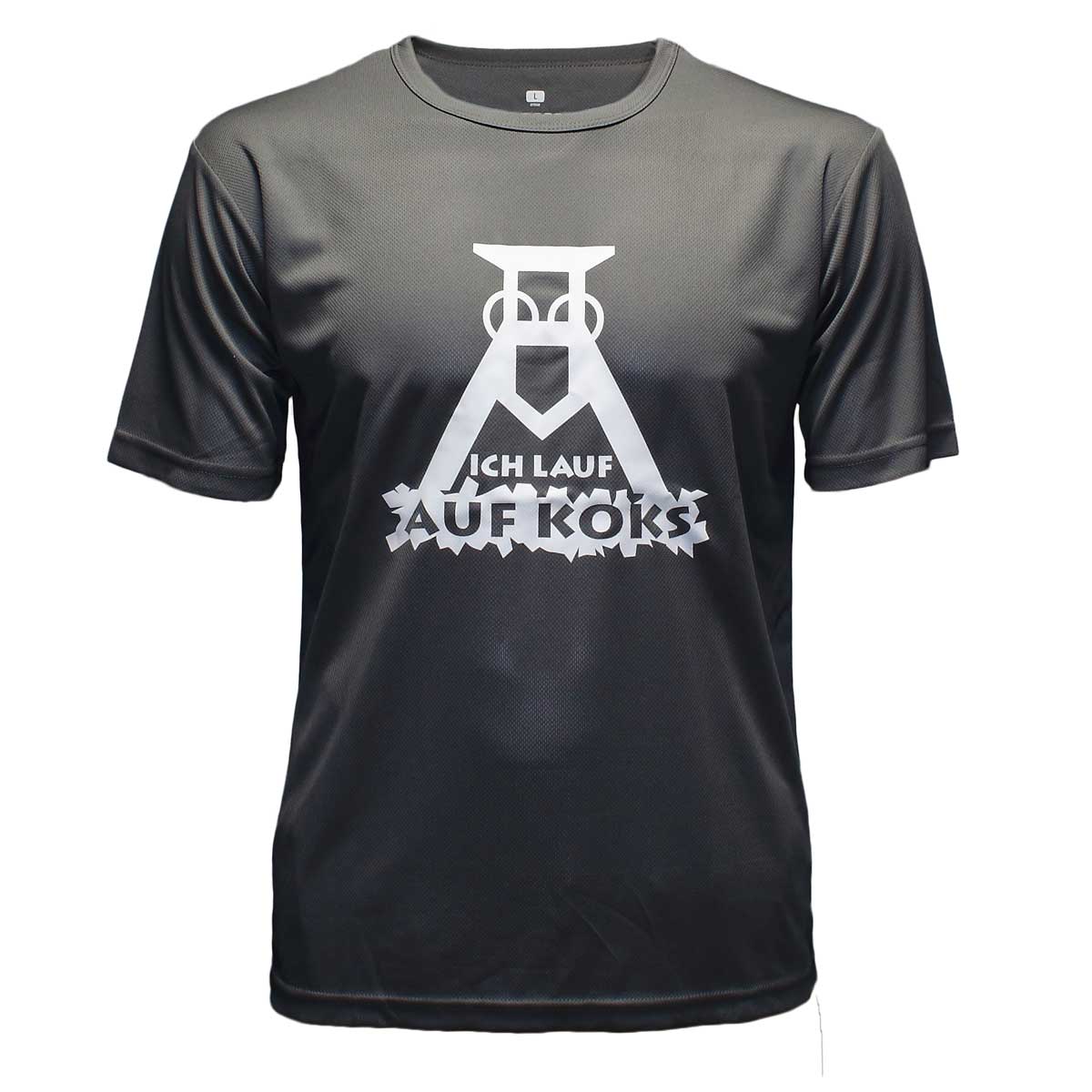 Ich lauf auf Koks Funktions T-Shirt anthracite für Männers Ich lauf auf Koks Funktions T-Shirt anthracite für Männers von Lauflust