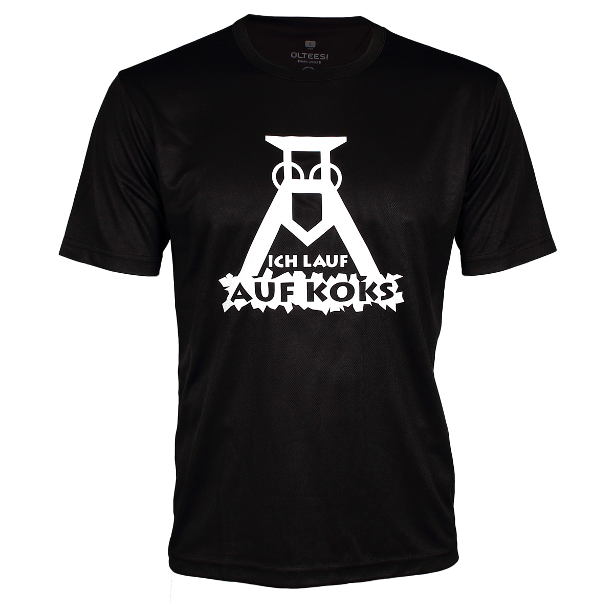Ich lauf auf Koks Funktions T-Shirt schwarz für Männers Ich lauf auf Koks Funktions T-Shirt schwarz für Männers von Lauflust