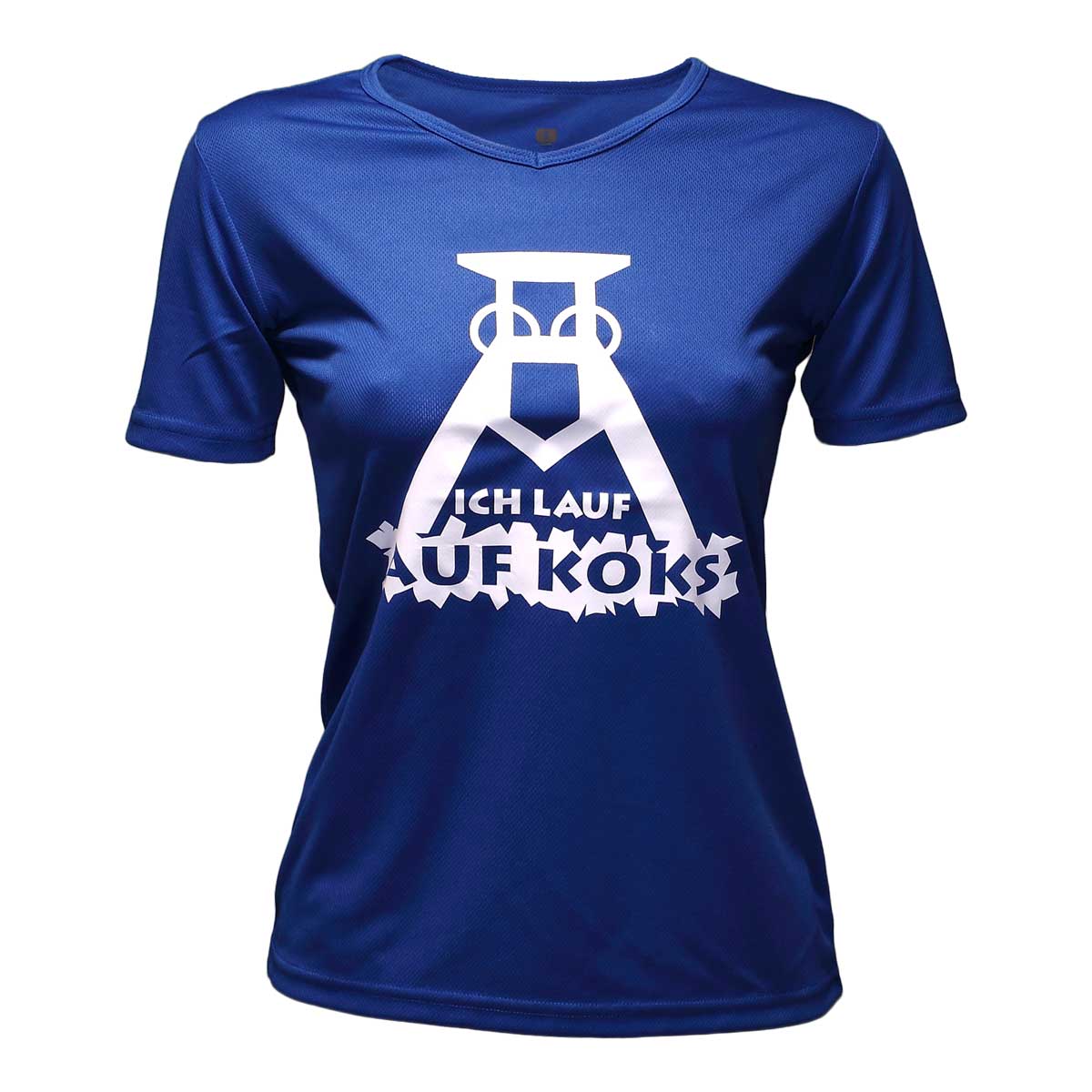 Ich lauf auf Koks Funktions T-shirt royal für Frauens Ich lauf auf Koks Funktions T-shirt royal für Frauens von Lauflust