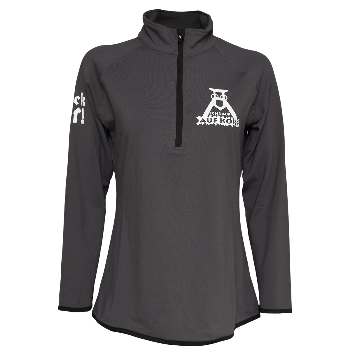 Ich lauf auf Koks LONGSLEEVE warm für Frauen CHARCOAL / Jet BLACK | AKLSZLCB Ich lauf auf Koks LONGSLEEVE warm für Frauen CHARCOAL / Jet BLACK | AKLSZLCB von Lauflust