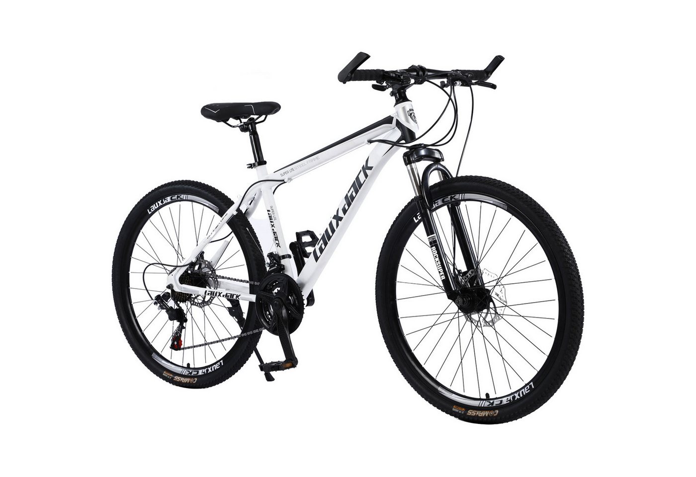 Vankel Mountainbike Lauxjack Fahrrad 26 & 27.5 Zoll für Damen und Herren, Kettenschaltung, 21 Gang, Kettenschaltung, 21 Gang Shimano, Mountainbike mit Scheibenbremsen, Sportliches Design Vankel Mountainbike Lauxjack Fahrrad 26 & 27.5 Zoll für Damen und Herren, Kettenschaltung, 21 Gang, Kettenschaltung, 21 Gang Shimano, Mountainbike mit Scheibenbremsen, Sportliches Design von Vankel