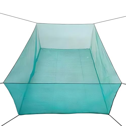 Lawaia Käfig Netz Keine Abdeckung Fischfalle Fischnetz Faltbare Käfignetz Fisch Netz Tragbare Fischzucht käfig Fischernetz Fischzuchtkäfig Pfahlnetz für Teich, Aquakultur (2m x 2m x 2m) von Lawaia