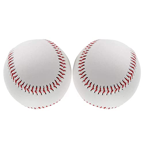 Lawnrden Unmarkiertes Baseball -Standardgröße 9 -Zoll Soft Practice Autogramme League -Wettbewerbsball 2pcs, Baseball Nicht markiert von Lawnrden