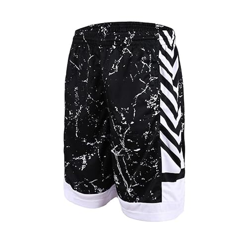 Lay U HOME Basketball-Hosen für Männer lose über-die-Knie fünf-Punkte-Strand schnell trocknend Laufen Fitness Training Sport Shorts Sommer von Lay U HOME