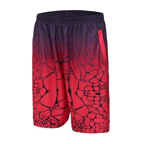 Lay U HOME Basketball-Hosen für Männer lose über-die-Knie fünf-Punkte-Strand schnell trocknend Laufen Fitness Training Sport Shorts Sommer von Lay U HOME