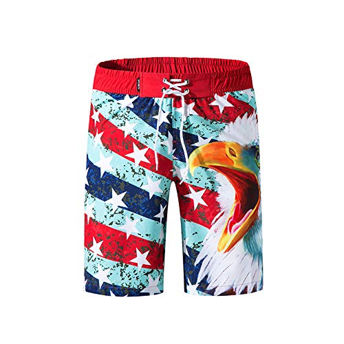 Lay U HOME Beach Pants Männer Vier-seitige elastische surfen Hosen Digitaldruck Herren Shorts von Lay U HOME