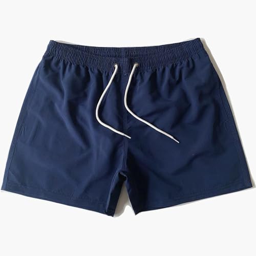 Lay U HOME DREI-Punkt Hosen Männer Strand-Futter Shorts schnell trocknend wasserdicht surfen Badehose Nicht-elastische Polyester Faser Shorts von Lay U HOME