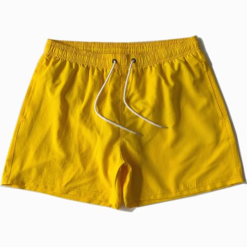 Lay U HOME DREI-Punkt Hosen Männer Strand-Futter Shorts schnell trocknend wasserdicht surfen Badehose Nicht-elastische Polyester Faser Shorts von Lay U HOME